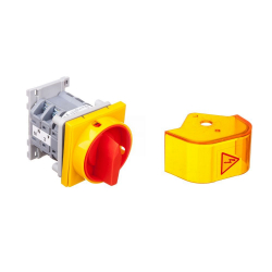 Łącznik krzywkowy rozłącznik 0-1 3P 25A żółto/czerwony ŁK25RG/S08 Spamel