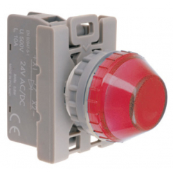 Lampka sygnalizacyjna 22mm czerwona 24-230V AC/DC SP22-LC-LED-UNI/AC/DC Spamel