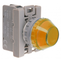 Lampka sygnalizacyjna 22mm żółta 230V AC SP22-LG-230-LED/AC Spamel