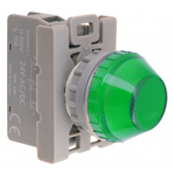 Lampka sygnalizacyjna 22mm zielona 24-230V AC/DC SP22-LZ-LED-UNI/AC/DC Spamel