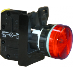 Lampka sygnalizacyjna 22mm czerwona 230V AC LED ST22-LC-230-LED/AC Spamel