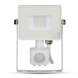 Projektor LED 10W 800lm 4000K LED Samsung z czujnikiem ruchu PIR biały IP65 434 V-TAC