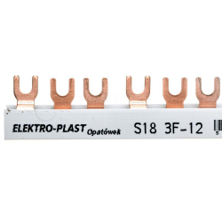 Szyna łączeniowa 3P 63A 12mm2 widełkowa (18mod.) 3F S18 3F-10 45.388 Elektro-Plast Opatówek