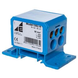 Blok rozdzielczy 2x4-50mm2 + 2x4-35mm2 + 3x2,5-25mm2 niebieski DB2-N 48.20 Elektro-Plast Opatówek