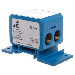 Blok rozdzielczy 2x4-70mm2 + 2x4-50mm2 + 1x4-25mm2 niebieski DB6-N 48.38 Elektro-Plast Opatówek