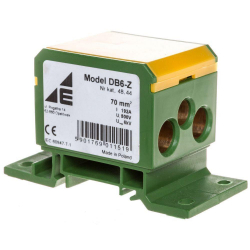 Blok rozdzielczy 2x4-70mm2 + 2x4-50mm2 + 1x4-25mm2 żółto-zielony DB6-Z 48.44 Elektro-Plast Opatówek