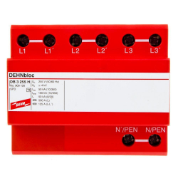 Ogranicznik przepięć B Typ 1 3P 100kA 4kV DEHNblock 3 255 H 900120 DEHN