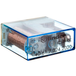 Przekaźnik miniaturowy 1P 16A 24V DC, stopień szczelności RTII 40.61.7.024.2020 Finder