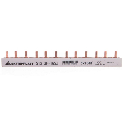Szyna prądowa typu PIN 3P 16mm2 100A 12 pinów IZS16/3F/12 45.262 Elektro-Plast Opatówek